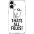 Looney Tunes Porky Thats All Folks Grid iPhone 16 Plus Skin